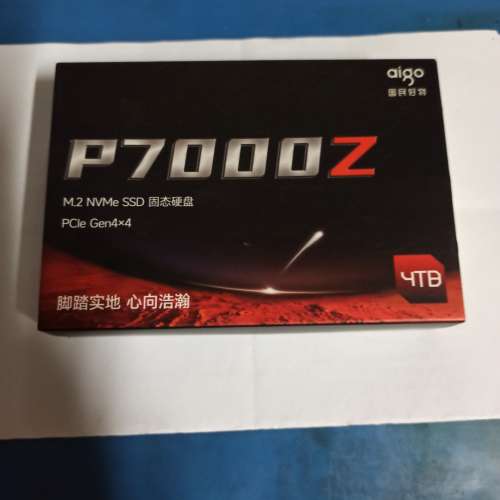 愛國者p7000z 4TB Pciex4 nvme TLC SSD（拼多多購買，香港無保，私保1個月）