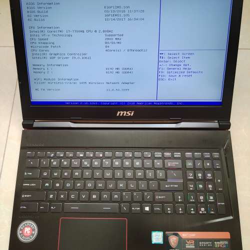 MSI MS-16P1/15.6”LED/i7-7700HQ 2.80GHz/16GB DDR4 2666/ 512GB M.2 SSD/ 85% Ne...