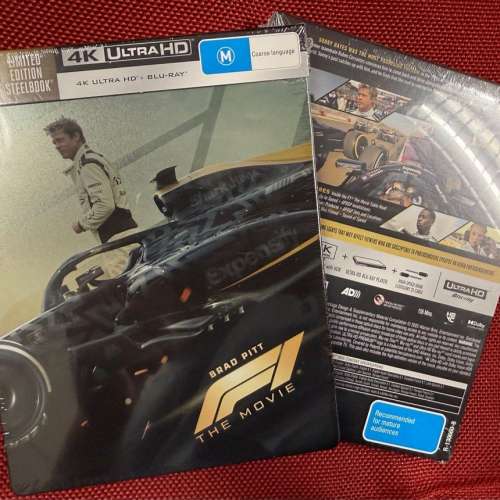 不是港版全新 F1 The Movie 4K Ultra HD Steelbook F1 電影 Bluray 有中字 鐵盒版連...