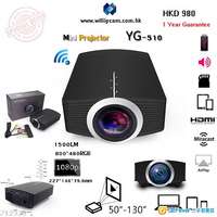 Projector 1500LM WIFI AIRPLAY 手機電腦畫面同步 投影機 梯形橋正