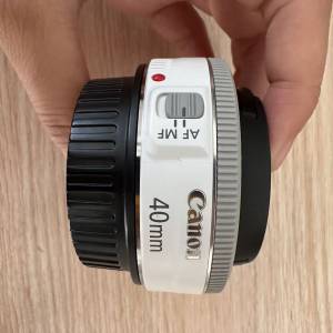 canon ef 40mm 2.8 白色