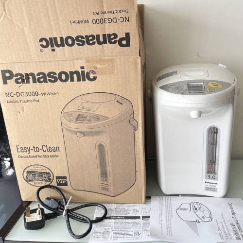 [made in Thailand泰國製造]Pansonic Electric Thermo Pot 3L樂聲牌備長炭電熱水壺3...