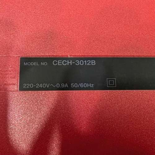 紅色 PlayStation 3 遊戲機( CECH 3012B ) 95%新收藏級