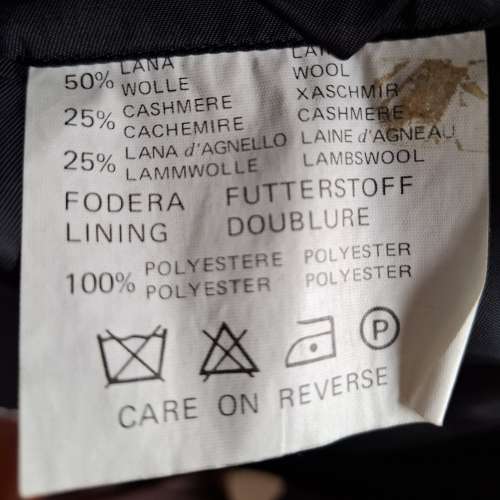 法國製 De Cathalo 羊毛/茄士咩西裝外套