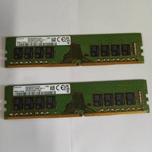 Samsung DDR4 16GBx2(32GB) 3200Mhz CL22 M378A1G43E81B1-CWE（淘寶購買，香港無保...