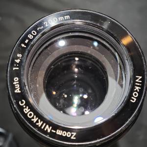 nikon 80-200/4.5 AUTO Nikkor c zoom NAI 尼康 80mm 200mm 80 200 鏡片嚴重發霉起...