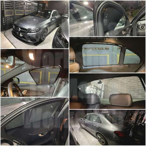 平治 Cclass 全車磁石濾光窗網太陽擋