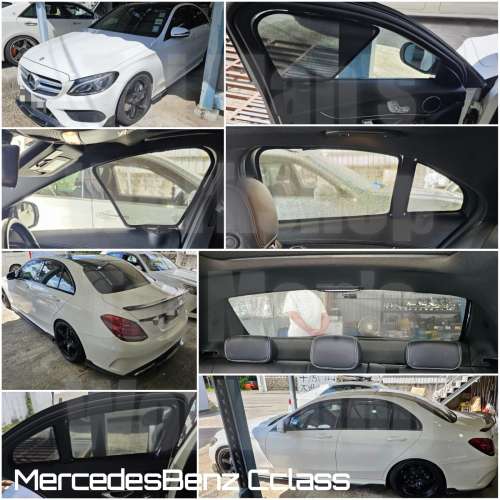 平治 Cclass 全車磁石濾光窗網太陽擋