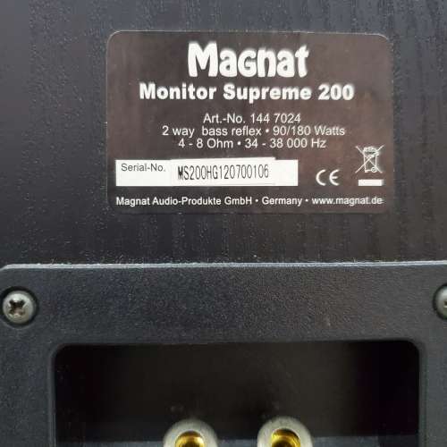 Magnat Monitor Supreme 200 揚聲器 Bookshelf