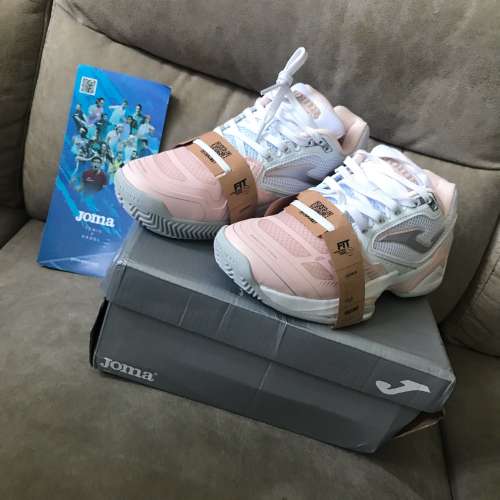 👟 JOMA Tennis Shoes EU37 US5 T.Set Lady 2313 Pink White NEW 全新 網球鞋 🎾