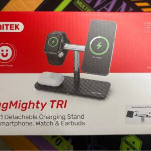 UNITEK MagMighty TRI 三合一 磁吸 無線充電 分離式支架 3-in-1 Dividable Magneti...