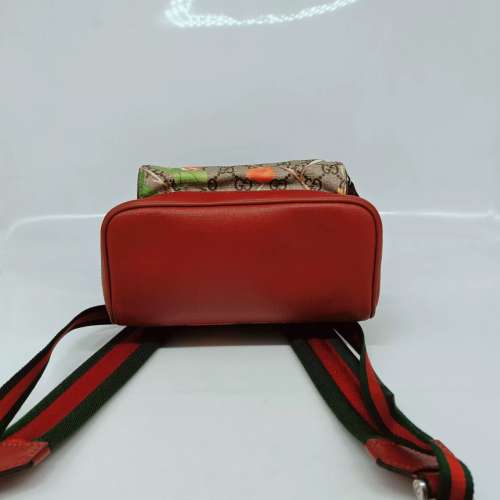 正品 Gucci 古馳 99新 花鳥印花雙肩包 尺寸 22*30 J373