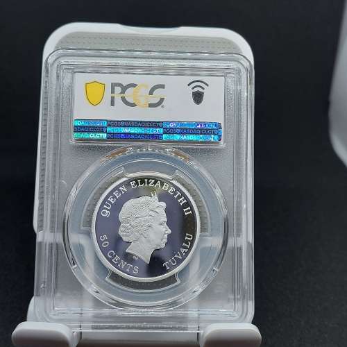 2018-Year OF THE DOG 1/2 OZ SILVER PROOF COIN/ PCGS 69