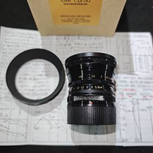 宮崎 光學聯合 MS OPTICS ISM 50/1.0 50mm 50 for leica M MOUNT  係 光圈1.0 日本...