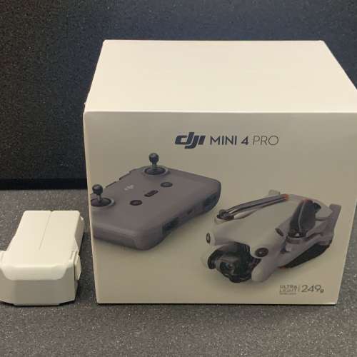 [觀塘實體店] 二手 DJI Mini4 Pro 淨機身+1電 (主機全新未開封) 行貨 + Care Refres...