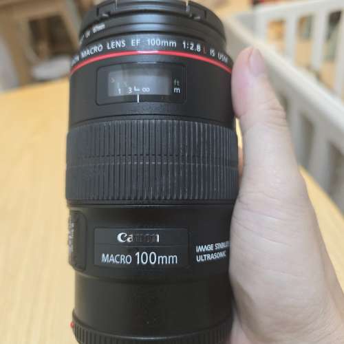 Canon EF 100mm f2.8 f/2.8L IS USM 微距鏡頭 無盒 無遮光罩 淨鏡一支