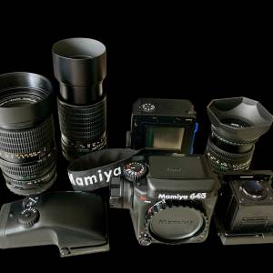 Mamiya 645 pro, lens, accessories