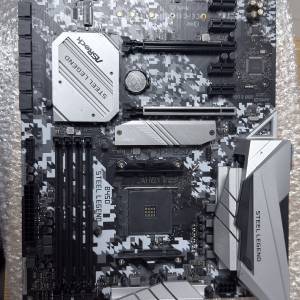 二手 ASROCK B450 STEEL LEGEND B450 DDR4 AM4 ATX MB