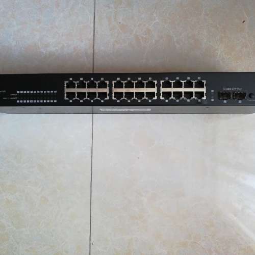 CERIO(智鼎) CS-1224G 24 Ports + 2 Ports SFP Gigabit Switches 85% New