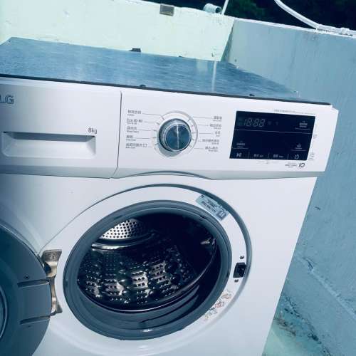 LG 樂金 FMKS80W4 8.0公斤 1400轉 直驅式變頻摩打 前置式洗衣機 (可飛頂至82CM高) ...