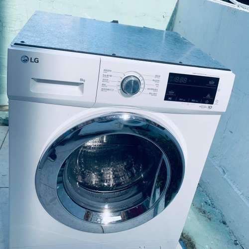 LG 樂金 FMKS80W4 8.0公斤 1400轉 直驅式變頻摩打 前置式洗衣機 (可飛頂至82CM高) ...