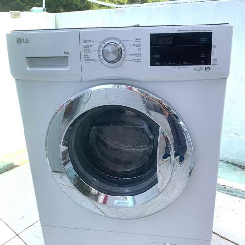 LG 樂金 FMKS80W4 8.0公斤 1400轉 直驅式變頻摩打 前置式洗衣機 (可飛頂至82CM高) ...