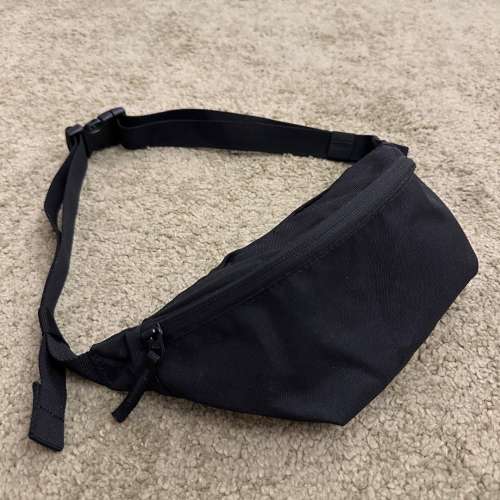 95% NEW - MUJI Black Fanny Pack Purses & Pouches Unisex - 灣仔交收/順豐