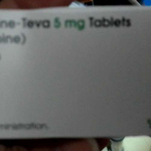 Amlodipine 5mg 30 tablets, Teva
