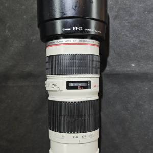Canon 70-200/4 L USM EF 佳能 70mm 200mm 70 200  冇防震版 鏡身98%new 鏡片通透完...