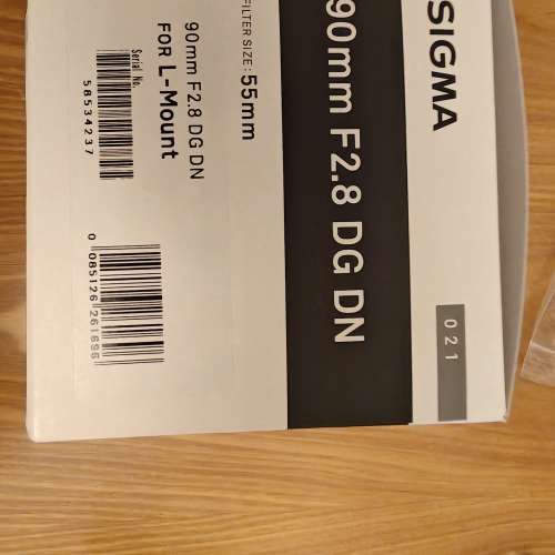 Sigma 90mm DGDN L mount Black