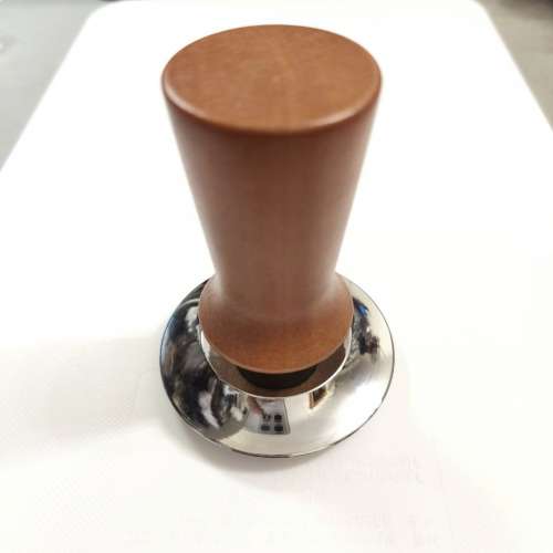 Espresso Coffee Tamper with Wooden Handle, 58.5mm