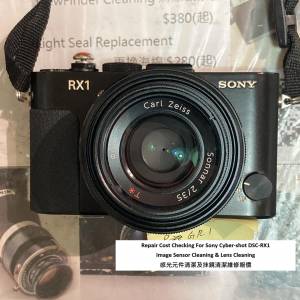 Repair Cost Checking For Sony Cyber-shot DSC-RX1 Image Sensor Cleaning