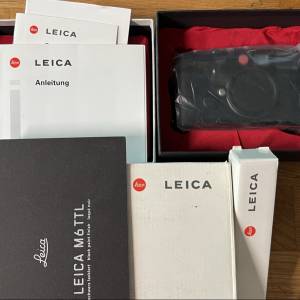 Leica M6 TTL Millennium Black Paint 0.72 Limited version