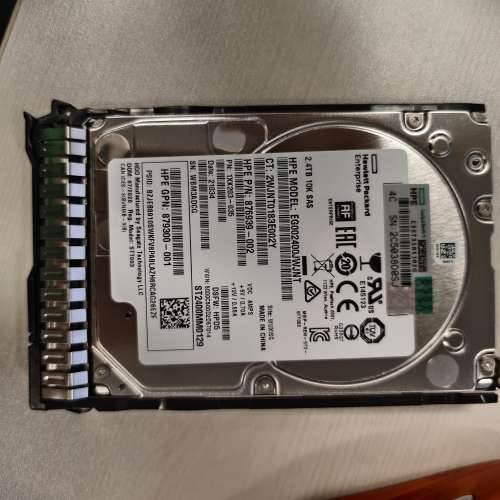 全新HP 2.4TB 10K SAS
