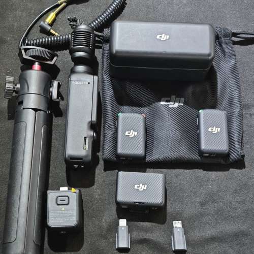 DJI Pocket 3 Pocket3 + DJI Mic Mini 迷你無線麥克風 (兩發一收, 含充電盒) 95%new...