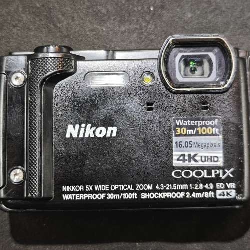 nikon COOLPIX W300 4K 拍片 帶  WIFI 30米 防水 潛水相機 尼康  冇盒冇單冇證 1電...