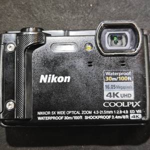 nikon COOLPIX W300 4K 拍片 帶  WIFI 30米 防水 潛水相機 尼康  冇盒冇單冇證 1電...
