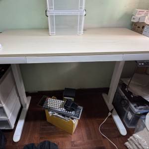 電動升降桌:有櫃桶/有轆(可裝可拆)120cmx60cm