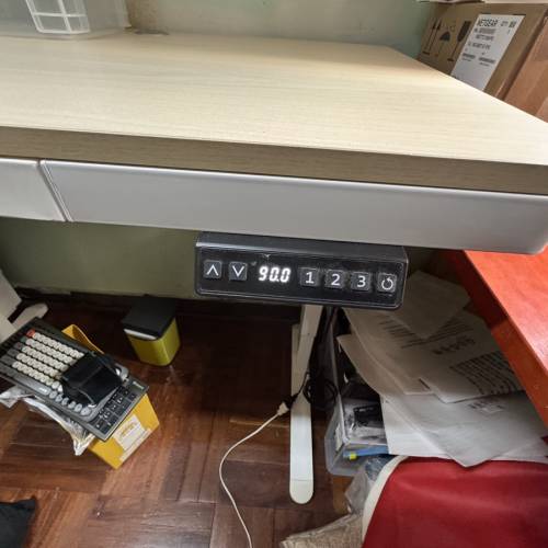 電動升降桌:有櫃桶/有轆(可裝可拆)120cmx60cm