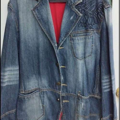 全新潮款中古buckwild 牛仔褸外套修身 New buckwild denim jacket