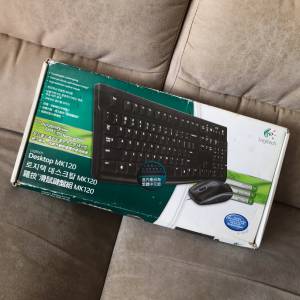⌨️ LOGITECH DESKTOP Keyboard Mouse Set MK120 Corded NEW 全新 羅技 滑鼠鍵盤組...