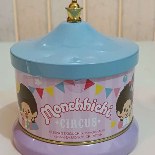 Monchhichi 上鏈音樂盒/罐 一個