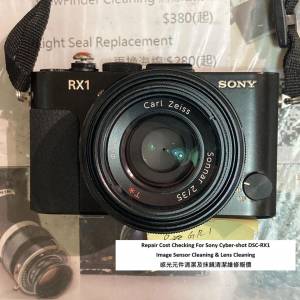 Repair Cost Checking For Sony DSC-RX1 Image Sensor Cleaning & Lens Cleaning