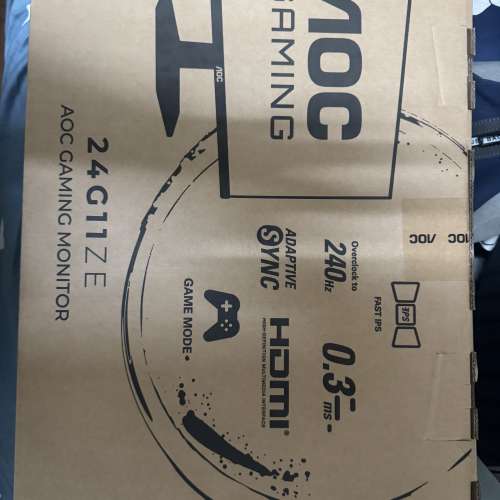 FPS電競顯示器AOC1K 240hz+ 電競耳機CLOUD颶風三代一起