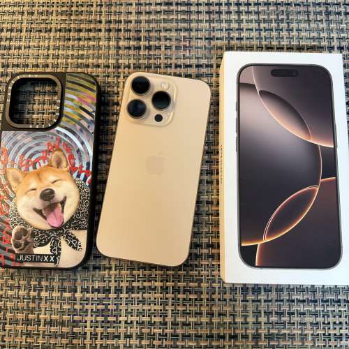 iPhone 16 pro 128gb 沙漠金 國行 有保養 11/6/26年 99新