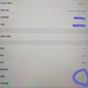 ipad Air 2024 - M2 - 13" - 1 TB