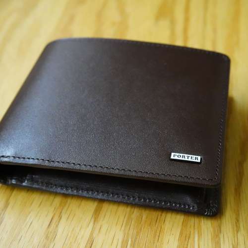 Porter Sheen Wallet 110-02921 日本吉田啡色真皮銀包 Made in Japan