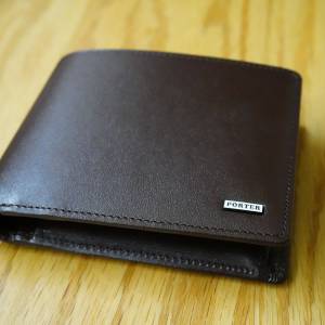 Porter Sheen Wallet 110-02921 日本吉田啡色真皮銀包 Made in Japan