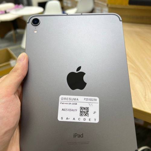 💯秒殺價 iPad mini 6 64gb WiFi+cell 85 battery 🔋 屏幕有黑邊 後置鏡頭壞