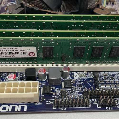 Celeron i3 CPU , DDR3 RAM 2GBx4, Foxconn Motherboard
